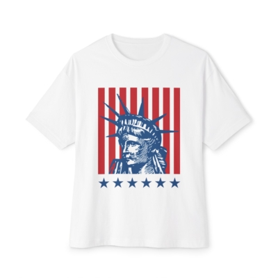 Liberty Icon (American Pride) Unisex Oversized Boxy Tee