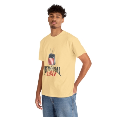 Memorial Day Tee, Patriotic, America, Unisex Heavy Cotton T Shirt