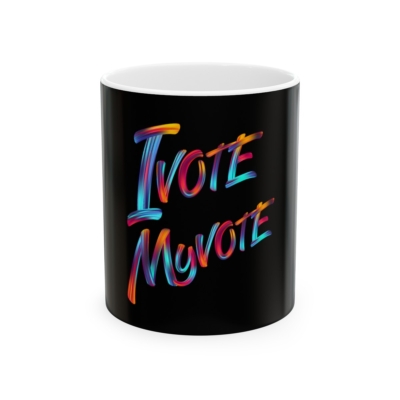 IvoteMyvote Ceramic Mug, (11oz)